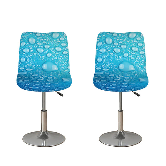 Water Drops Print Bar Stool Covers