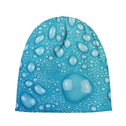 Water Drops Print Beanie