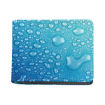 Water Drops Print Bifold Wallet