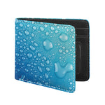 Water Drops Print Bifold Wallet