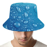 Water Drops Print Bucket Hat