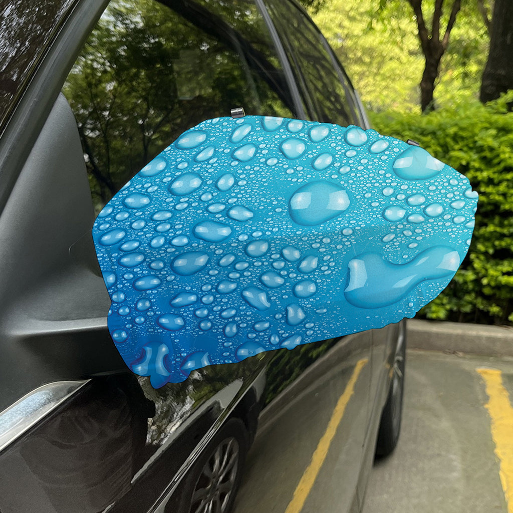 Water Drops Print Car Side Mirror Covers