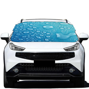 Water Drops Print Car Windshield Snow Cover