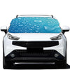 Water Drops Print Car Windshield Snow Cover