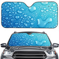 Water Drops Print Car Windshield Sun Shade