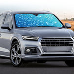 Water Drops Print Car Windshield Sun Shade
