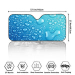 Water Drops Print Car Windshield Sun Shade
