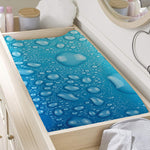 Water Drops Print Changing Pad Cover