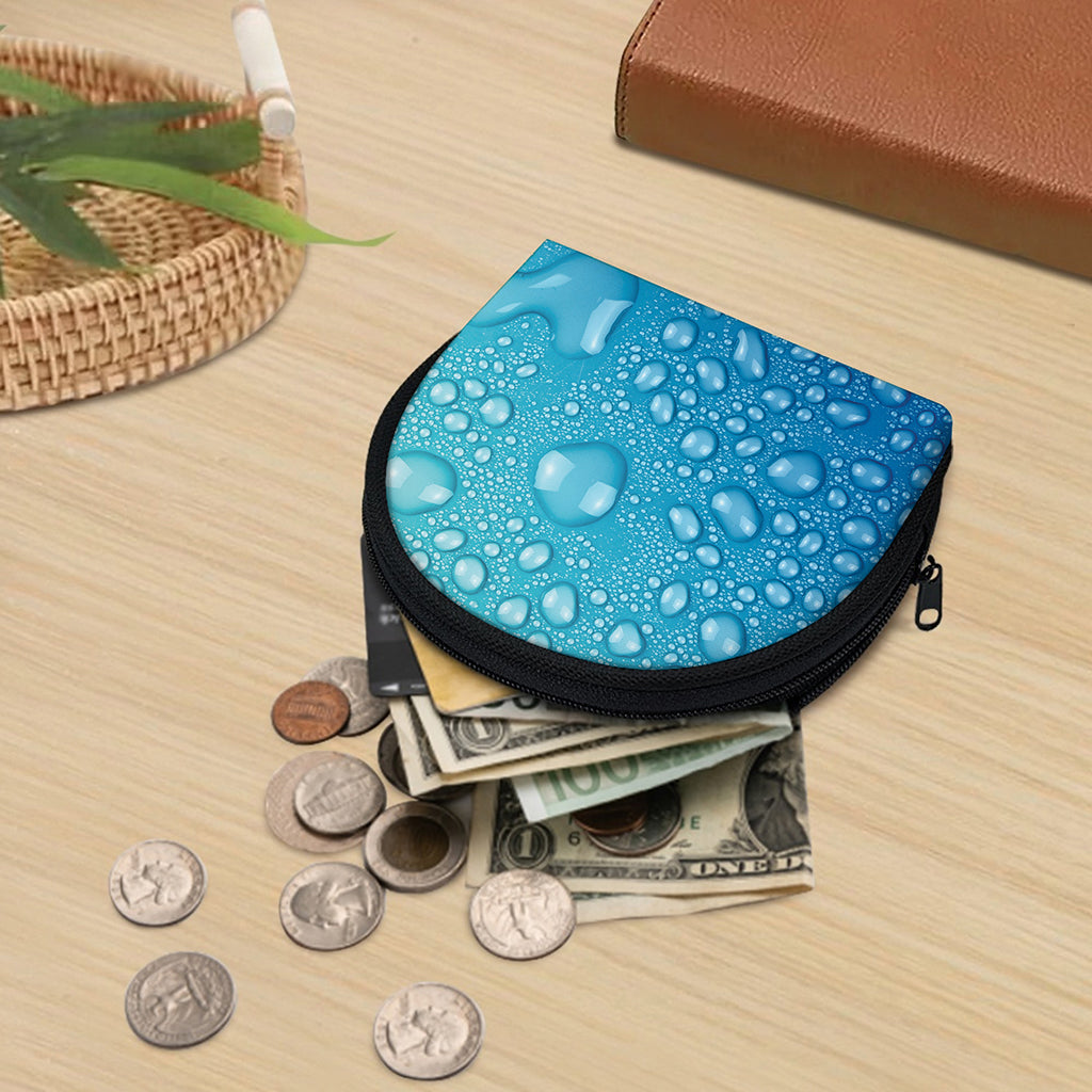 Water Drops Print Coin Purse