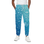 Water Drops Print Cotton Pants