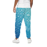 Water Drops Print Cotton Pants