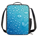 Water Drops Print Crossbody Lunch Bag