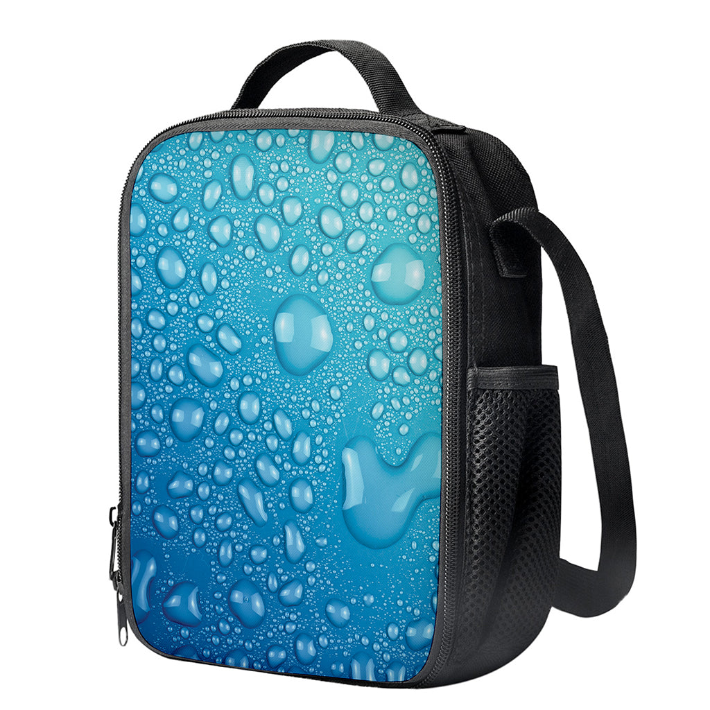 Water Drops Print Crossbody Lunch Bag
