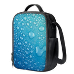 Water Drops Print Crossbody Lunch Bag