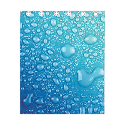 Water Drops Print Curtain