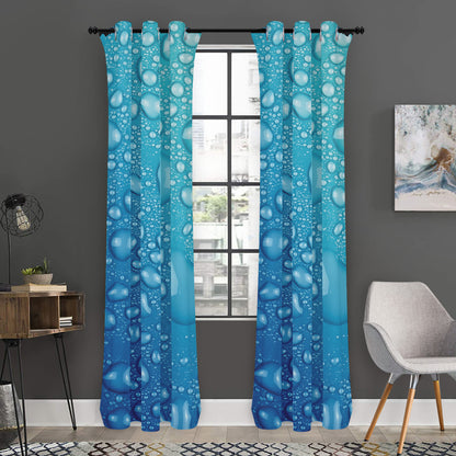 Water Drops Print Curtain