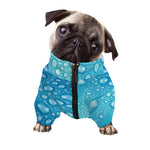 Water Drops Print Dog Zip Up Jacket