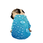 Water Drops Print Dog Zip Up Jacket