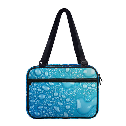 Water Drops Print Double Strap Bible Bag