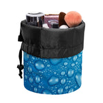 Water Drops Print Drawstring Makeup Bag