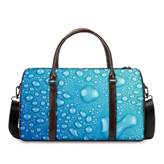 Water Drops Print Duffle Bag