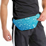 Water Drops Print Fanny Pack