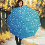 Water Drops Print Foldable Umbrella