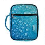 Water Drops Print Front Pocket Bible Bag