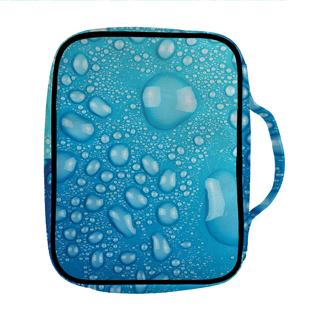 Water Drops Print Front Pocket Bible Bag