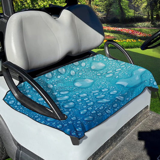 Water Drops Print Golf Cart Seat Cover