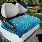 Water Drops Print Golf Cart Seat Cover