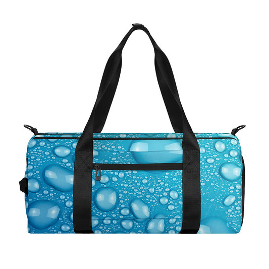 Water Drops Print Gym Bag