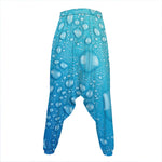 Water Drops Print Hammer Pants