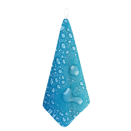 Water Drops Print Hand Towel
