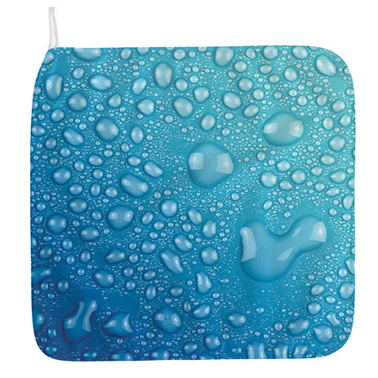 Water Drops Print Hand Towel