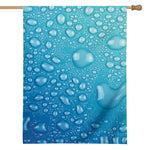 Water Drops Print House Flag