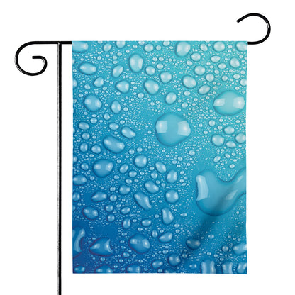 Water Drops Print House Flag