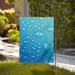 Water Drops Print House Flag