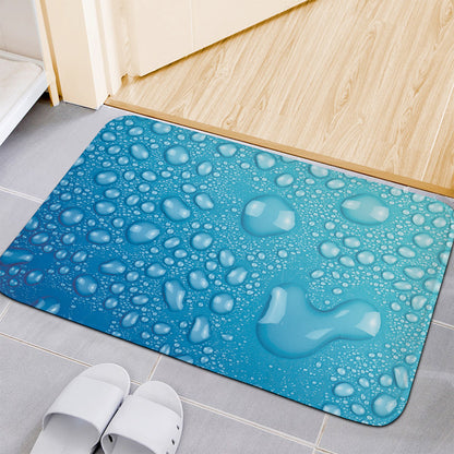 Water Drops Print Indoor Door Mat