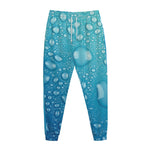 Water Drops Print Jogger Pants