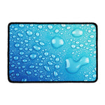Water Drops Print Kitchen Mat