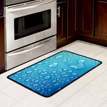 Water Drops Print Kitchen Mat