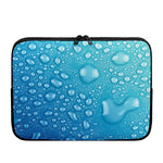 Water Drops Print Laptop Sleeve