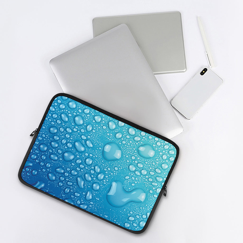 Water Drops Print Laptop Sleeve