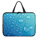 Water Drops Print Laptop Sleeve With Handle