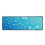 Water Drops Print Long Kitchen Mat