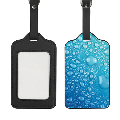 Water Drops Print Luggage Tag