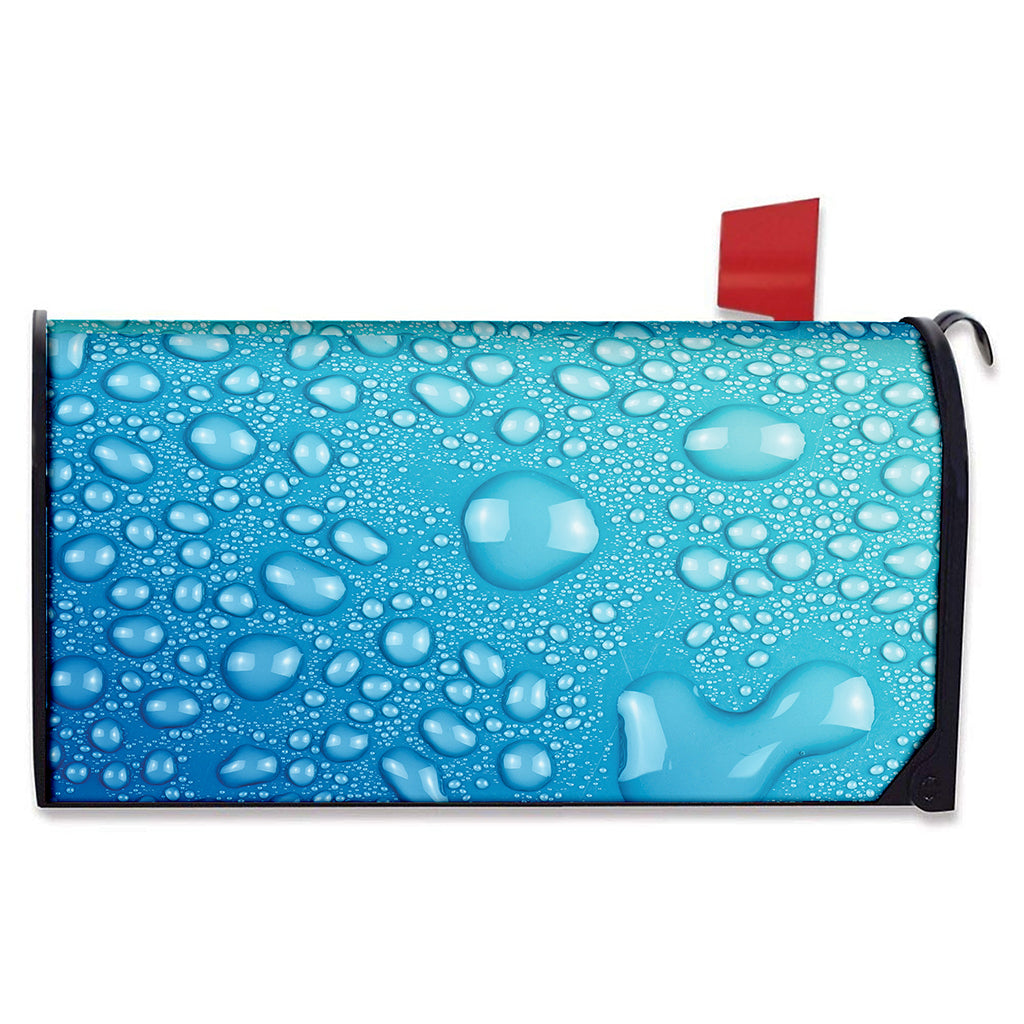 Water Drops Print Mailbox Cover