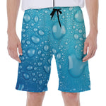 Water Drops Print Men's Beach Shorts