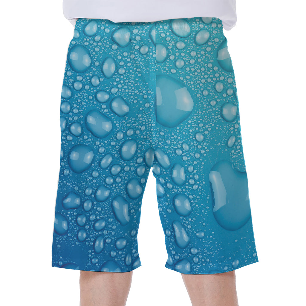 Water Drops Print Men's Beach Shorts